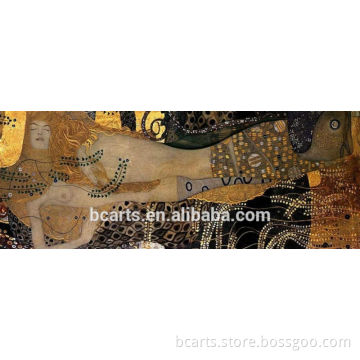 Classical Slim Girl Painting Handmade Nude Lady Oil Painting For Office Decoration